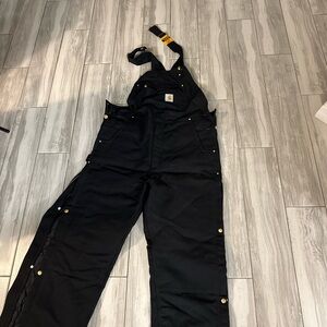 Carhartt men’s Black Duck Bib Overalls
